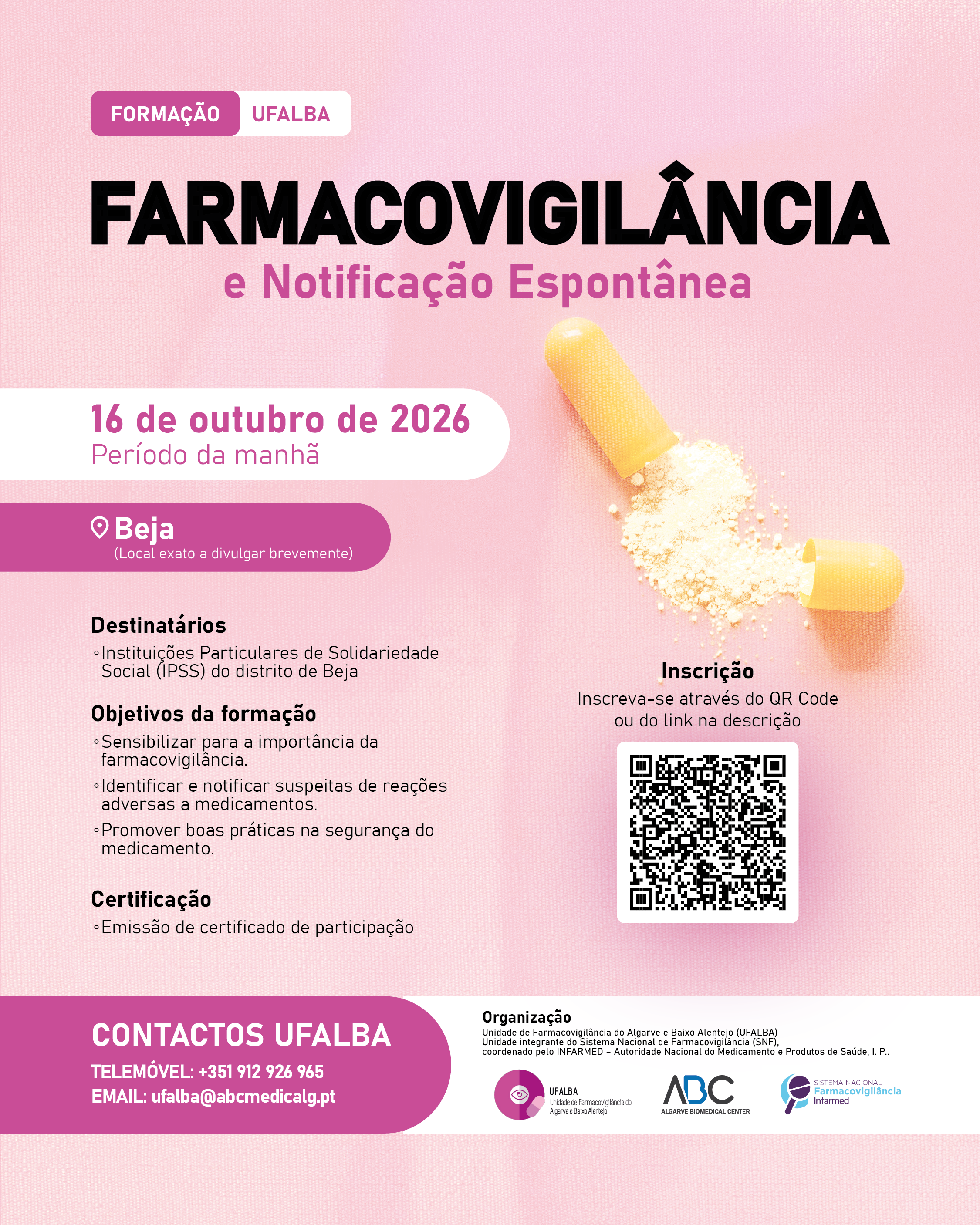 Ação de Formação Gratuita | Farmacovigilância e a Notificação Espontânea